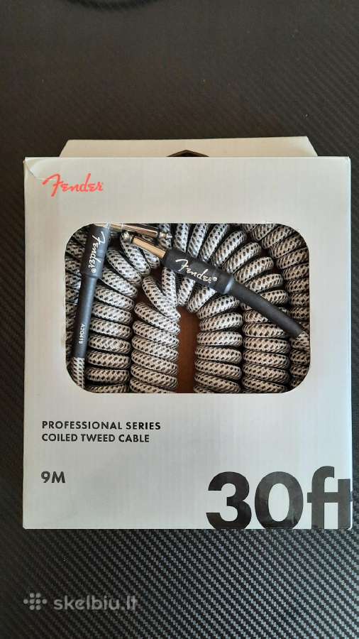 Fender Prof. Coil Cable 9m Wh Tweed