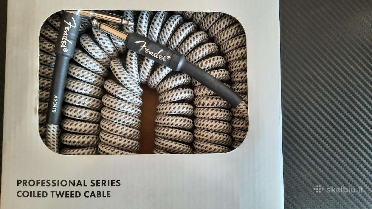 Fender Prof. Coil Cable 9m Wh Tweed - nuotraukos Nr. 2