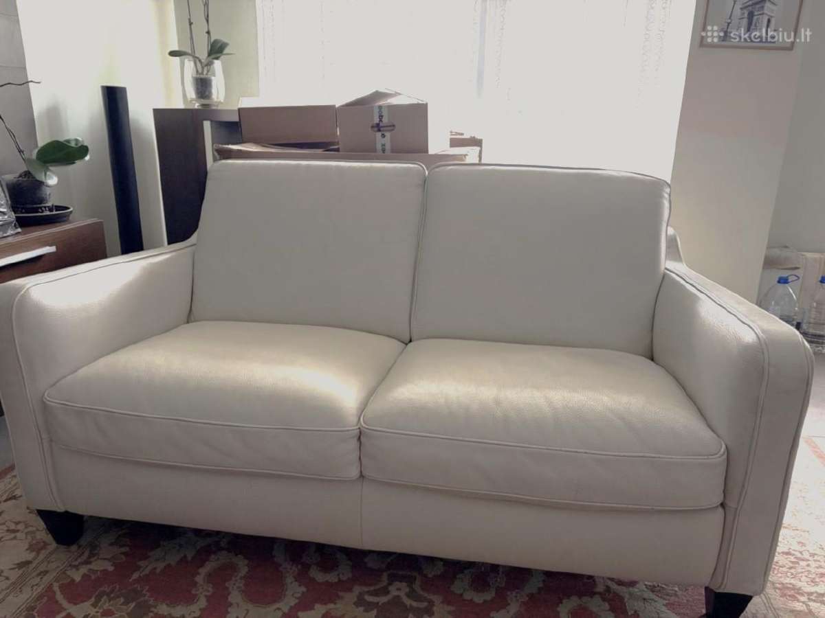 Dvivietė naturalios odos sofa Natuzzi