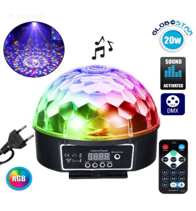LED diskotekos šviestuvas Rgb