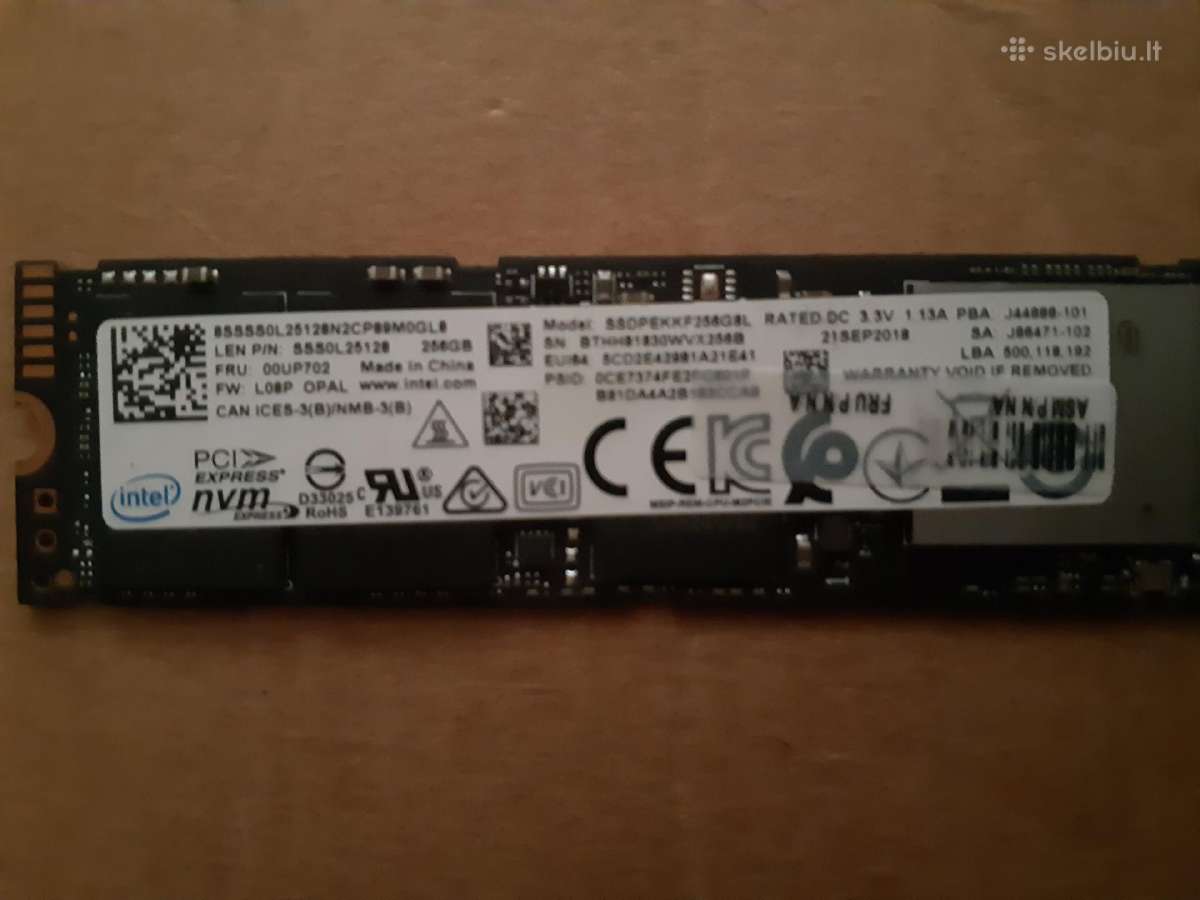 Intel 256 GB kietieji vidiniai SSD diskai