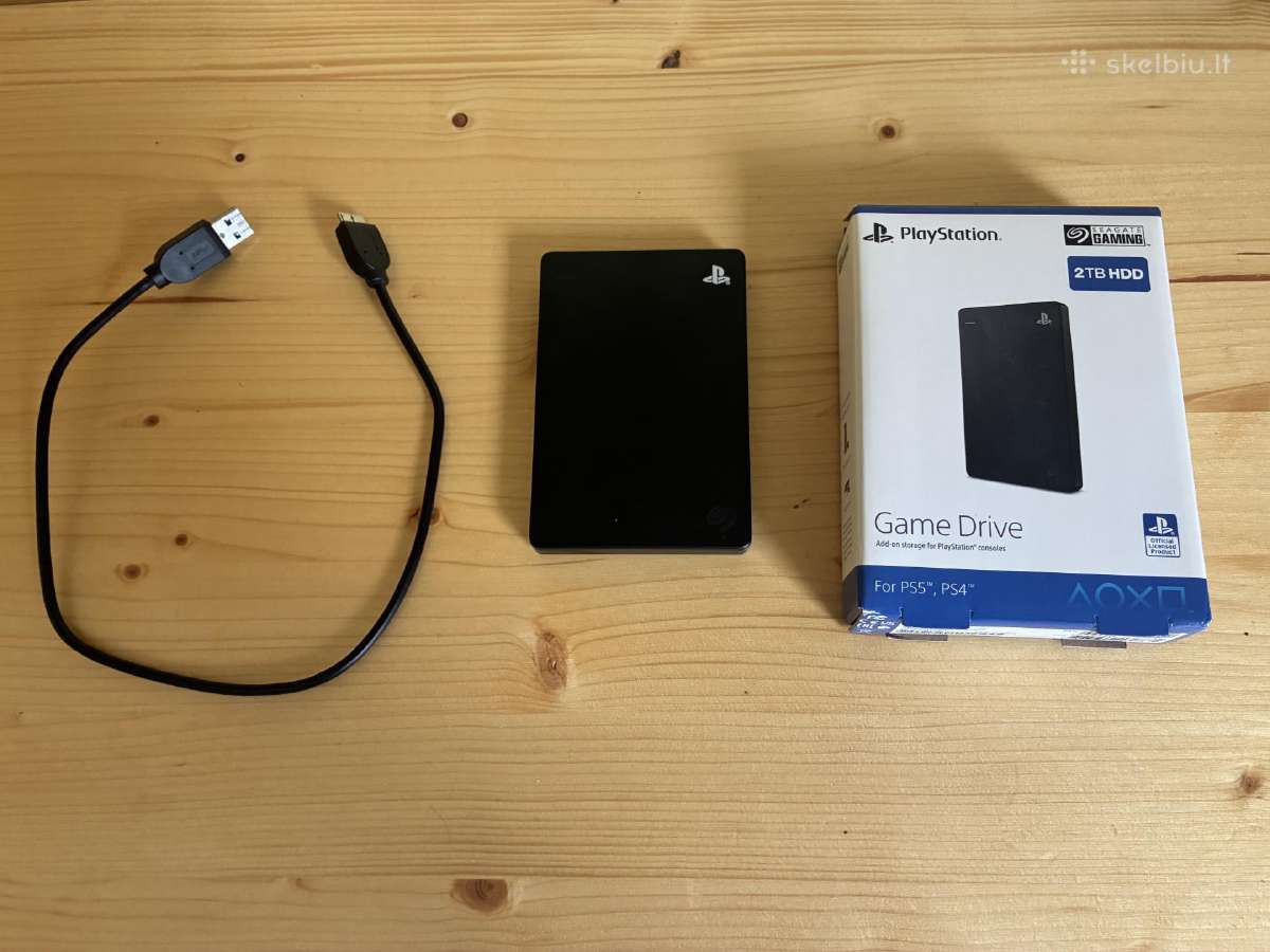 Parduodu Ps5 ir Ps4 Išorini Kietąjį Diską 2tb