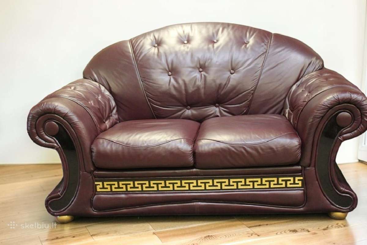 Chesterfield baldų komplektas 3+2+1 ir pufas - nuotraukos Nr. 22