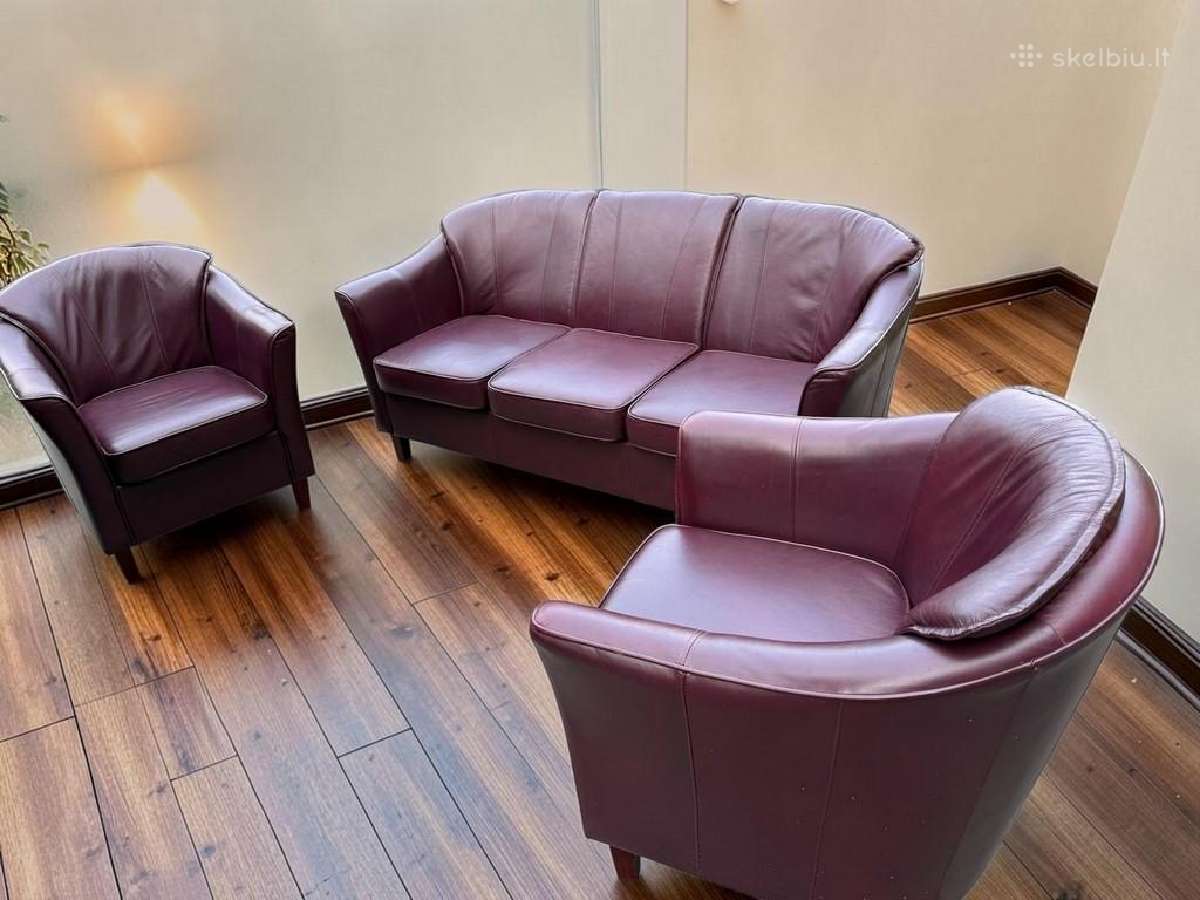 Chesterfield baldų komplektas 3+2+1 ir pufas - nuotraukos Nr. 33