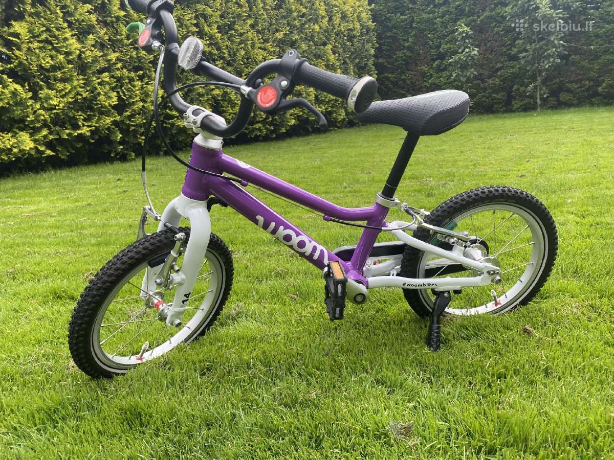 Woom 2 violetinis dviratis