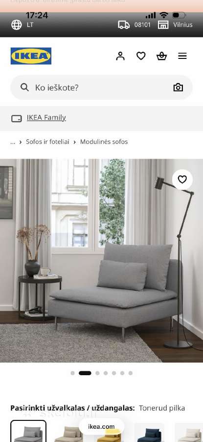 Parduodu Ikea sofos dalį.