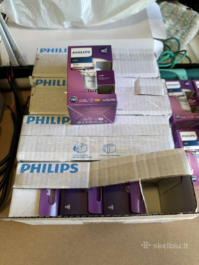Philips 3000k 4.9w LED lemputes (16vnt) - nuotraukos Nr. 5