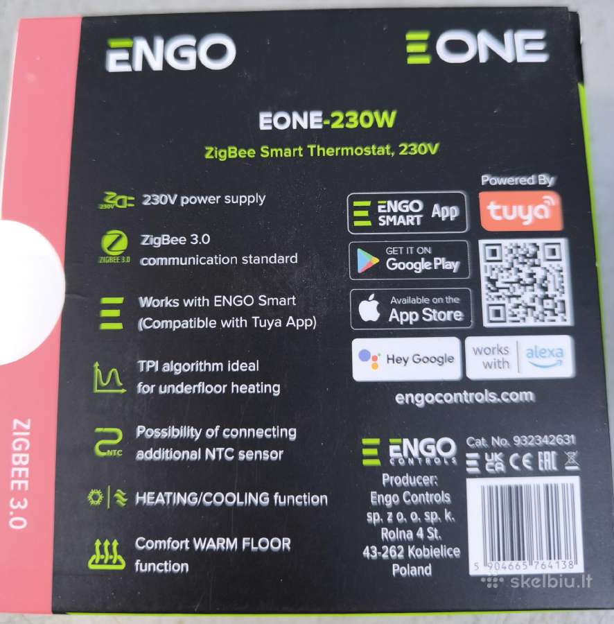 Potinkinis laidinis termostatas Engo Eone, "Zigbee - nuotraukos Nr. 3