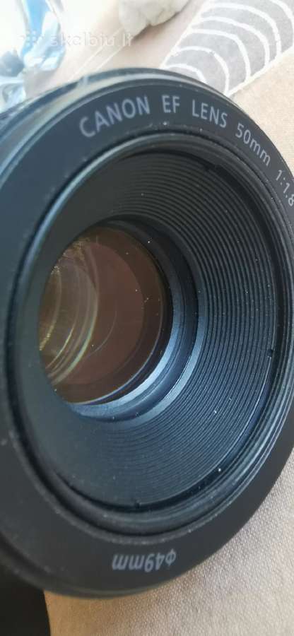Canon ef 50/1,8 stm puikaus stovio, labai aštrus - nuotraukos Nr. 3
