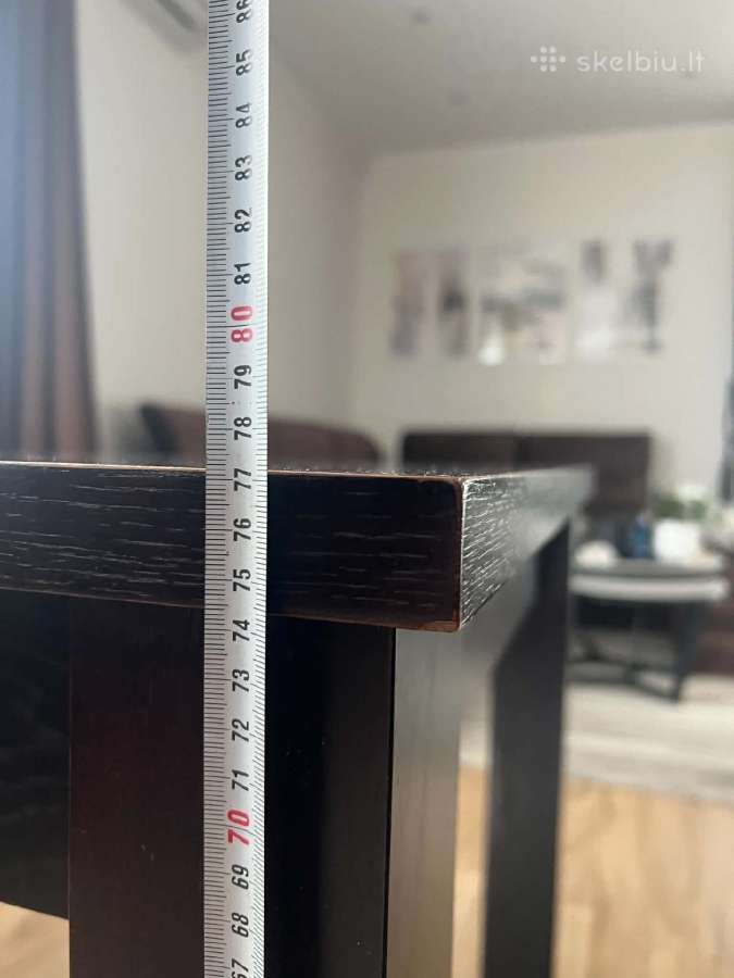 Valgomasis stalas transformeris nuo 1,30m iki 2m - nuotraukos Nr. 6