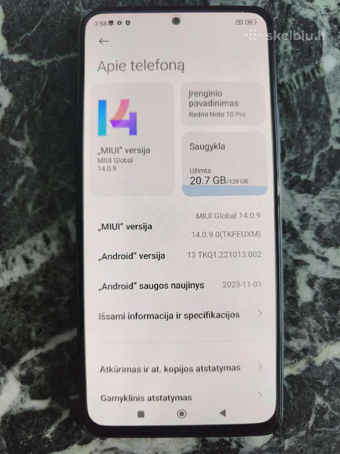Redmi Note 10 Pro naudotas - nuotraukos Nr. 2