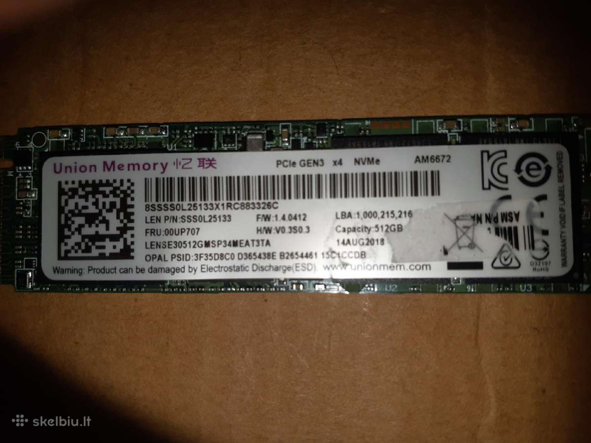 SSD Union Memory 512 GB