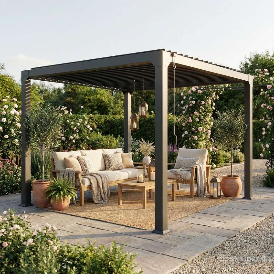 Aliuminė pergola 3x3m 1000€