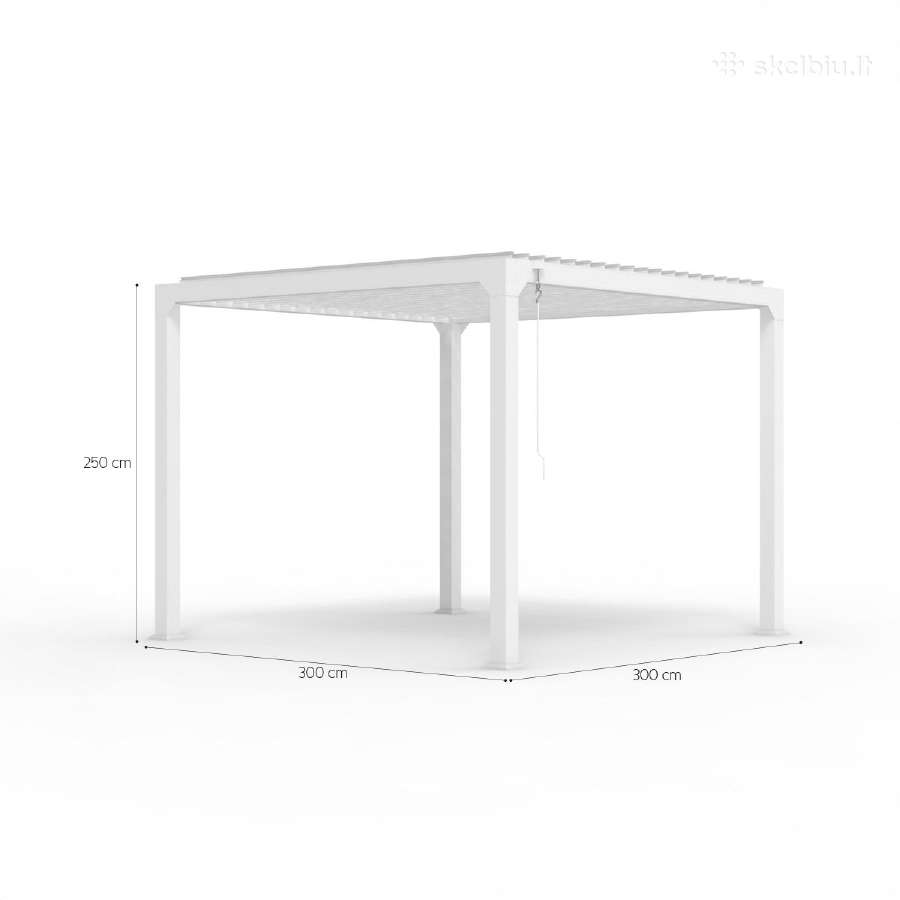 Aliuminė pergola 3x3m 720€ - nuotraukos Nr. 5