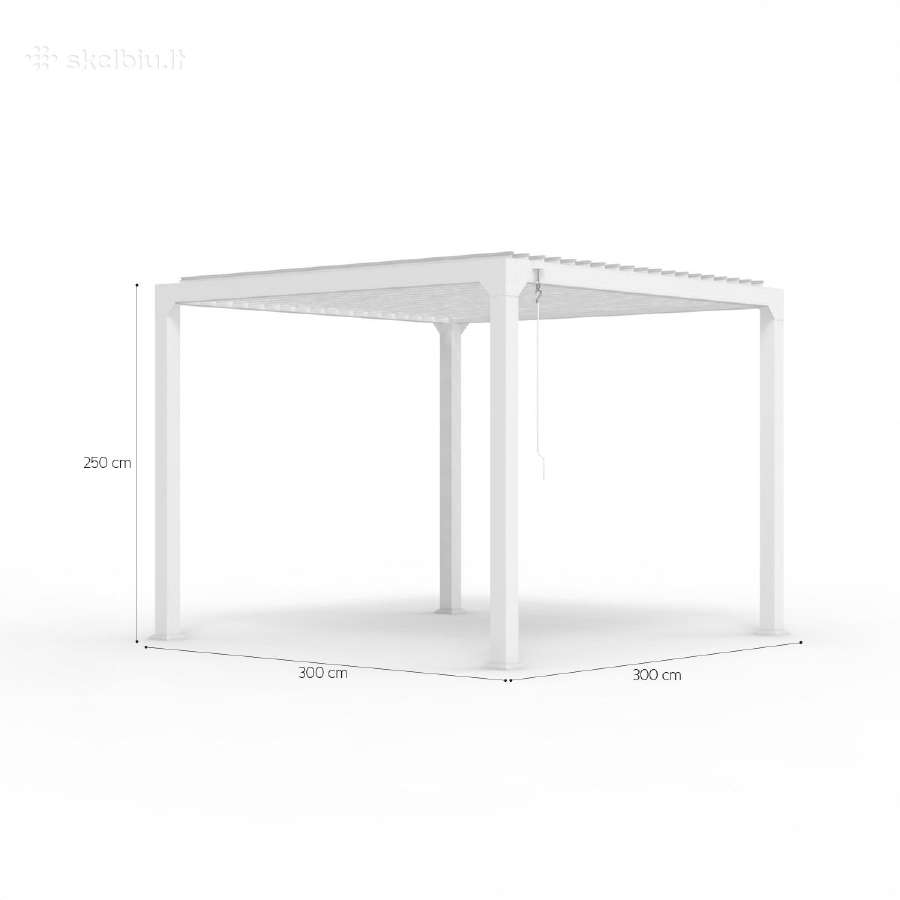Aliuminė pergola 3x3m 720€ - nuotraukos Nr. 6