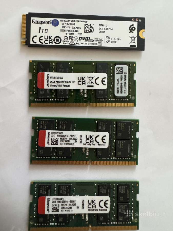 Kingston Fury Renegade SSD 1tb+2x32gb Kingston RAM