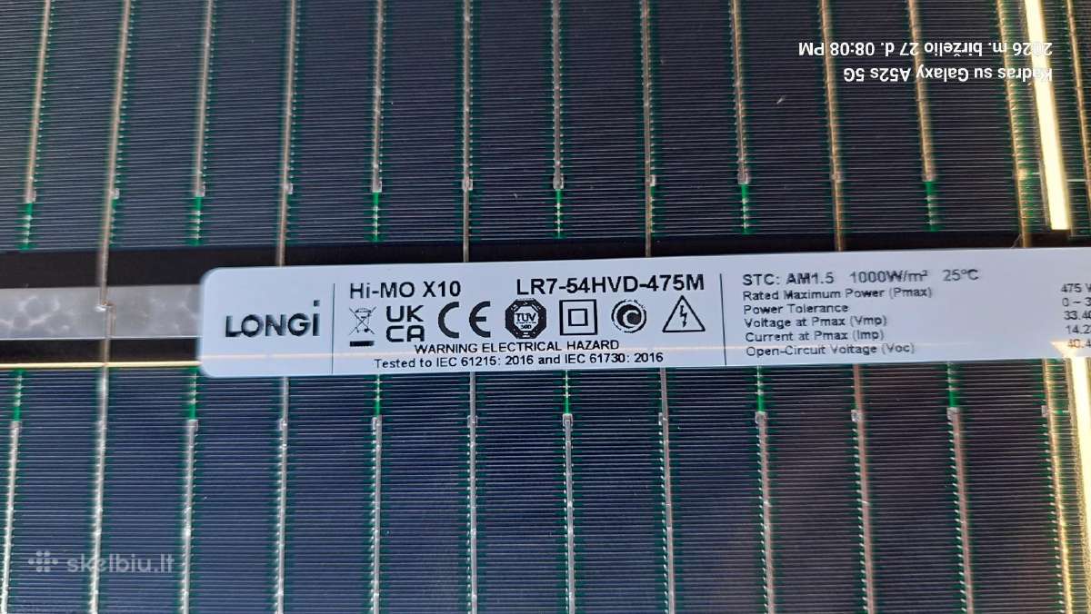 Saulės Moduliai Aiko Longi Ja Solar Leapton - nuotraukos Nr. 10