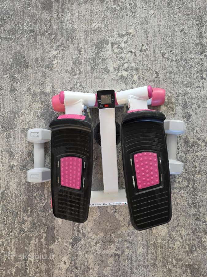 Mini steperis su pasipriešinimo gumomis ir LCD