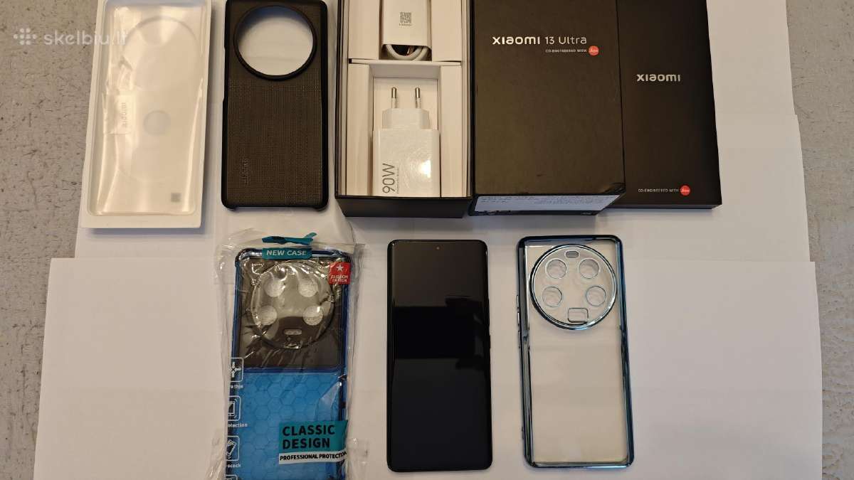 Xiaomi 13 ultra 16+16 512gb. Black+komplektas