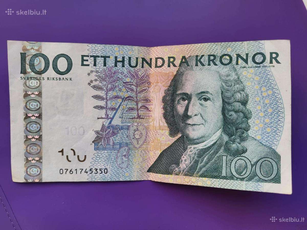 Senos Švedijos kronos 100