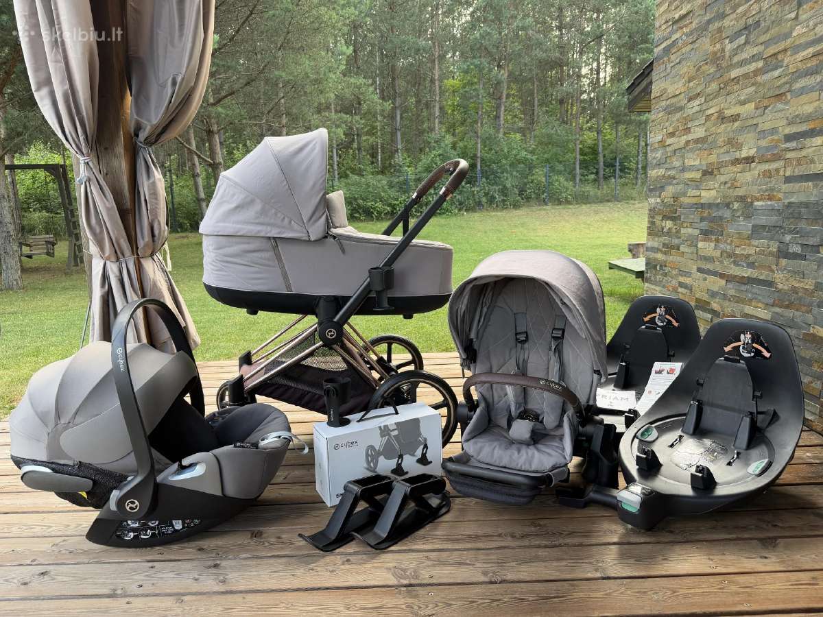 Cybex Priam vežimėlis - pilna komplektacija