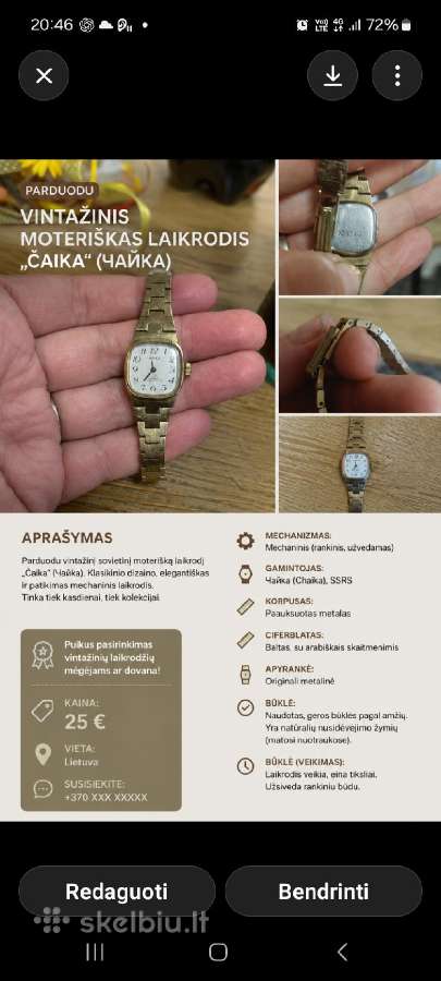 Parduodami 2 vintažiniai laikrodžiai - nuotraukos Nr. 10