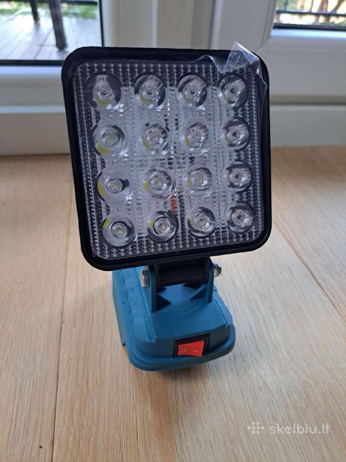 Nauja LED darbo lempa Makita 18v akumuliatoriui