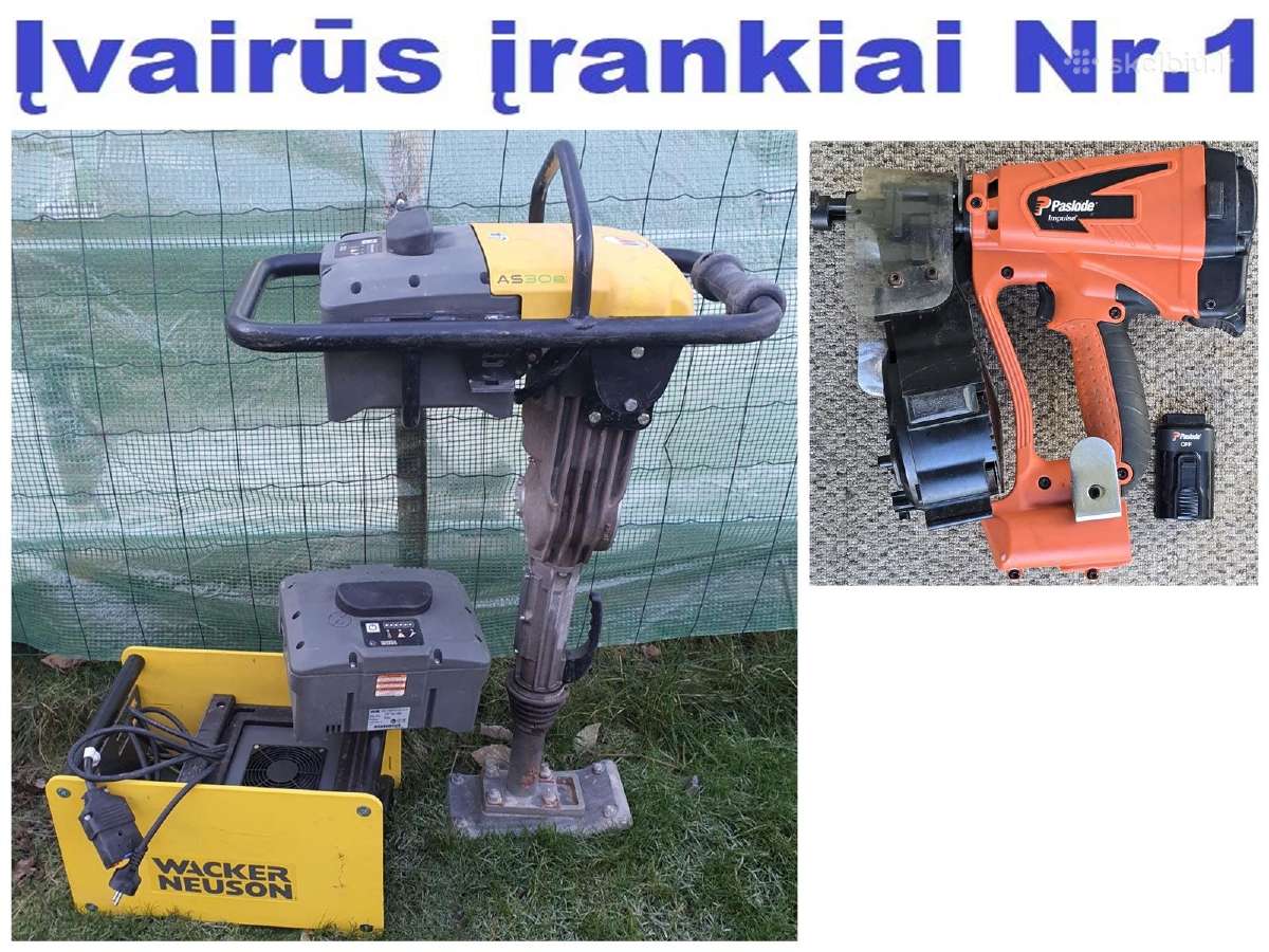 Įvairūs įrankiai 2 modeliai