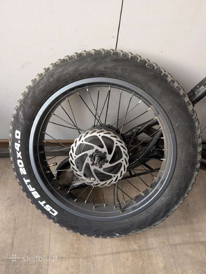 Ratas su varikliu fatbike dviračio variklis 20x4
