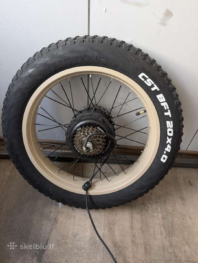 Ratas su varikliu fatbike dviračio variklis 20x4 - nuotraukos Nr. 2
