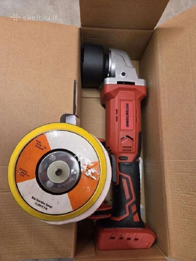 Mitsutomo 18v akumuliatorinis poliruoklis
