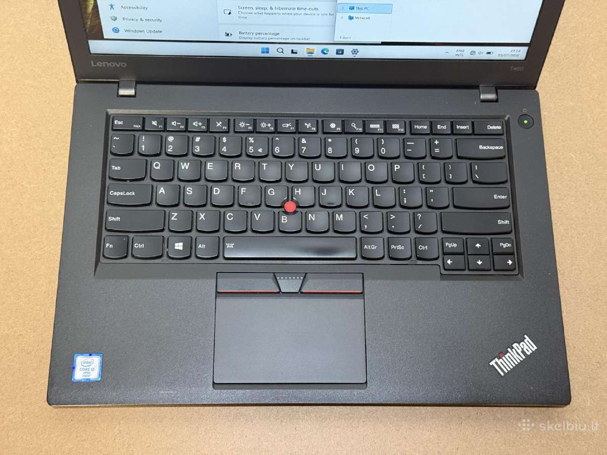 Lenovo T460 nešiojamas kompiuteris - nuotraukos Nr. 2