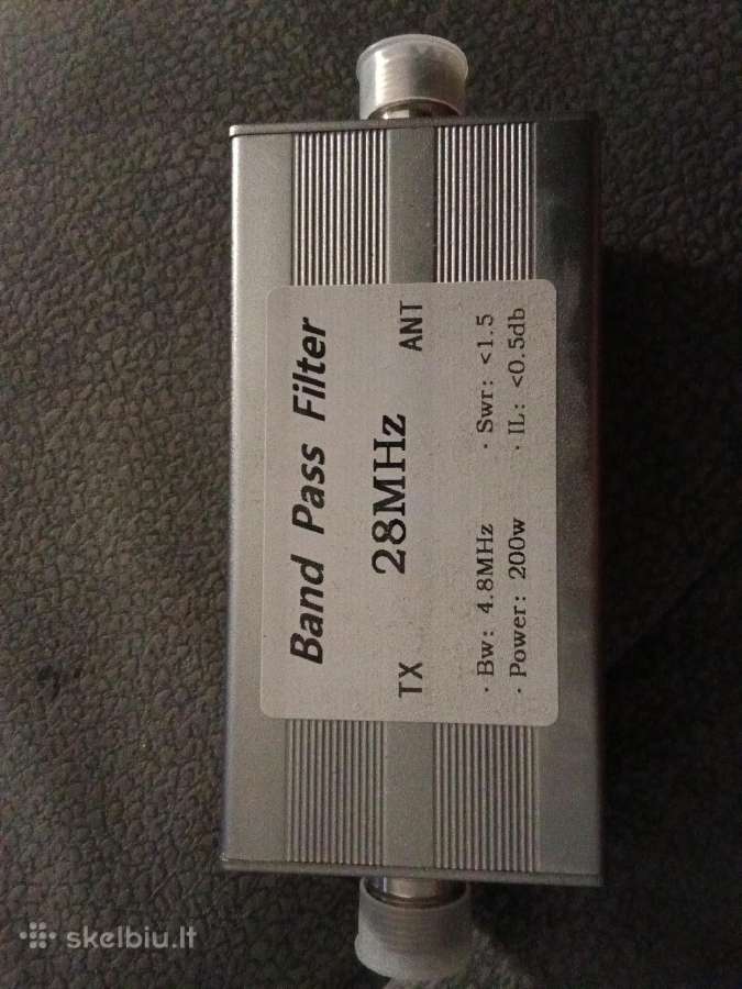 Filtras 28 MHz Band Pass Filter (Tx) 200 W Naujas - nuotraukos Nr. 3