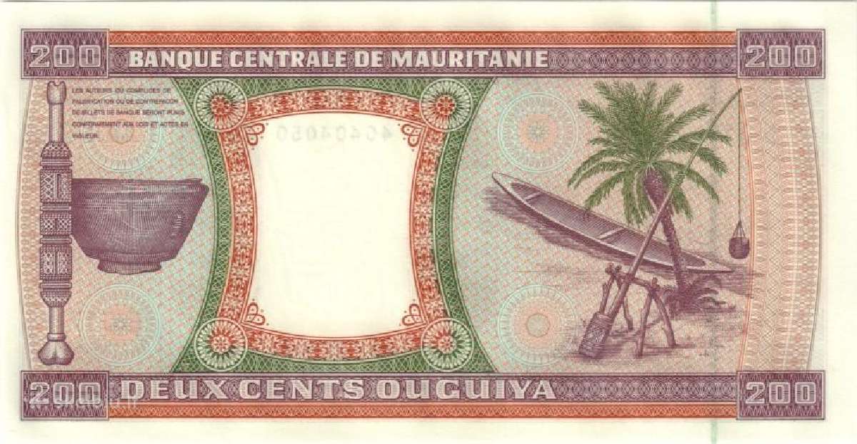 Mauritania 200 ouguiya 2002. Unc. P