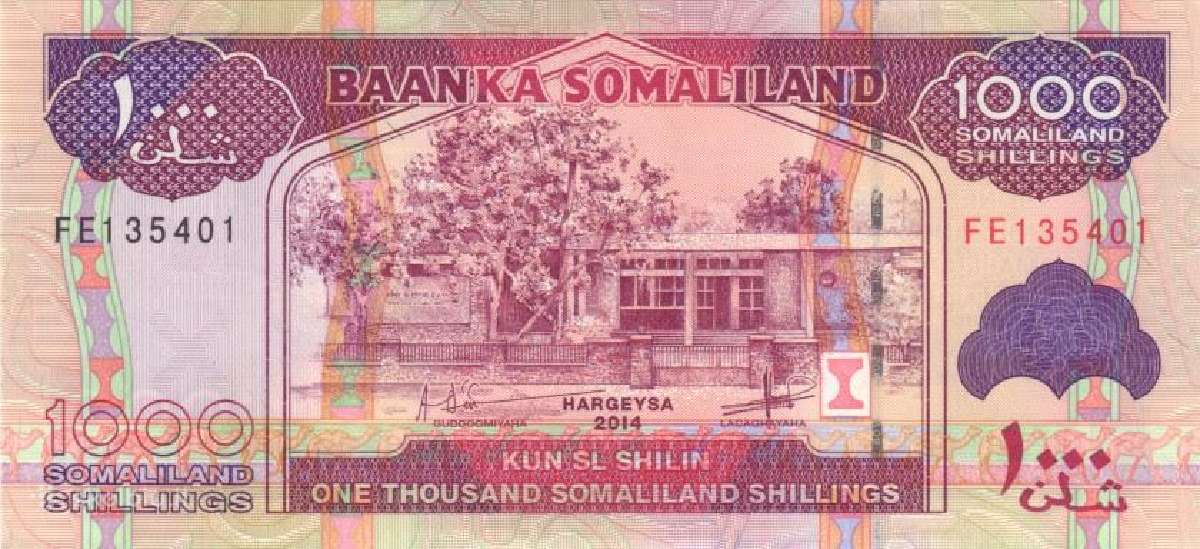 Somaliland 1000 somaliland shillings 2014. Unc. P - nuotraukos Nr. 2