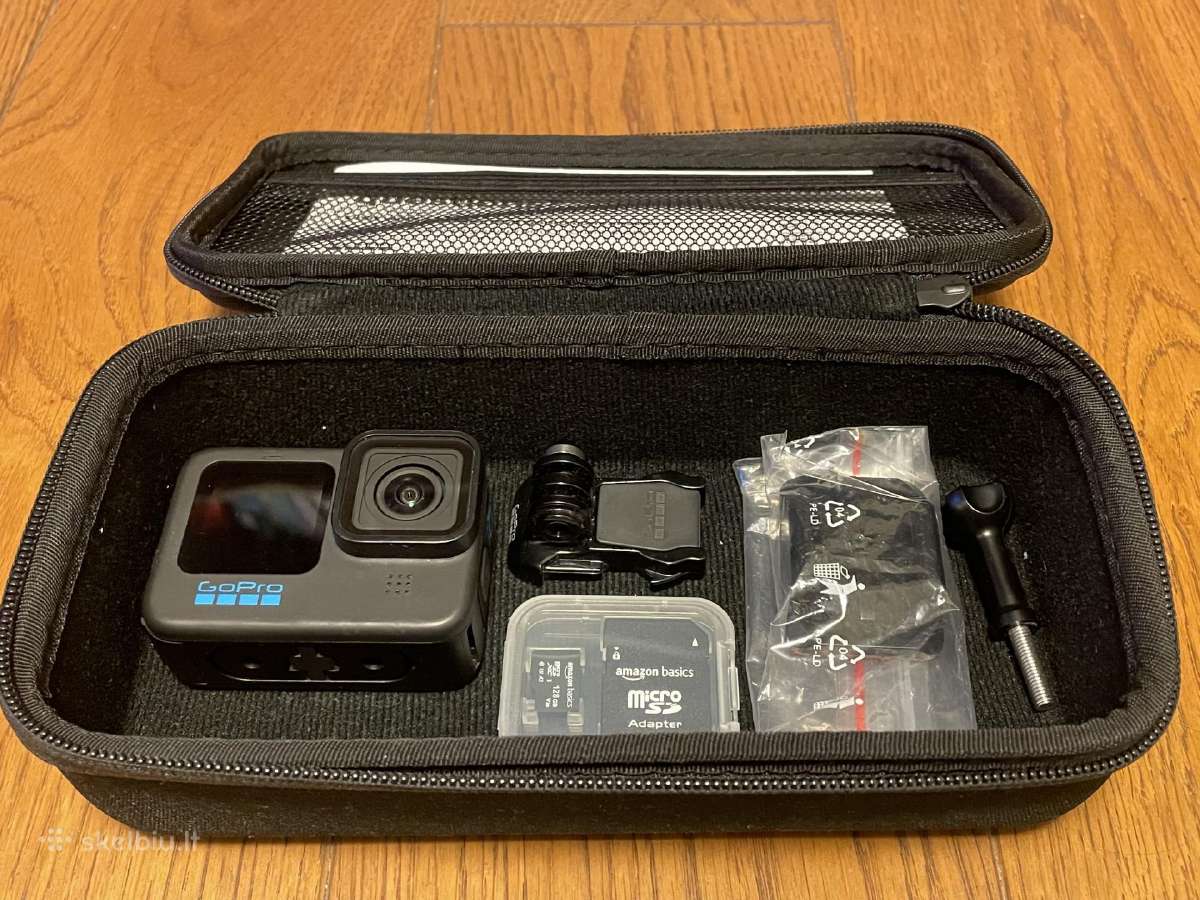 Gopro Hero 10 juoda + 128gb micro sd
