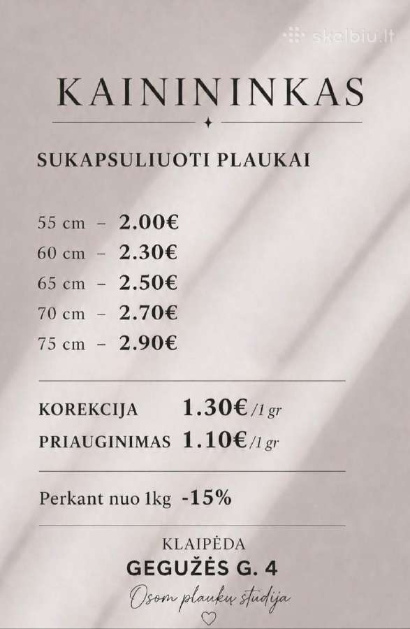 Darbo vieta plaukų meistrams bei vizažo - nuotraukos Nr. 3