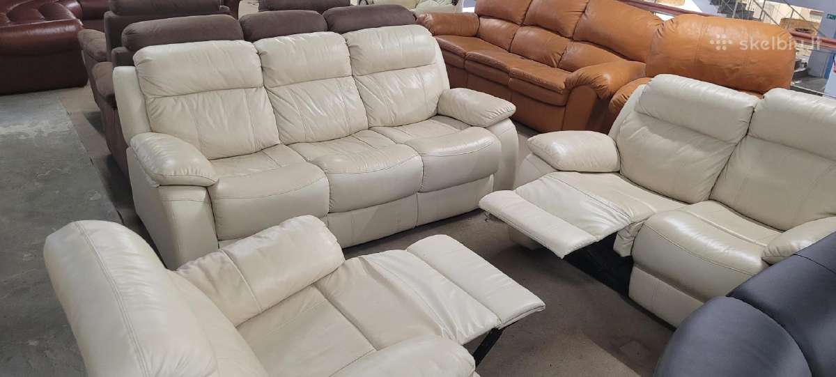 Odiniai Baldai Reglainer komplektas kampas sofa - nuotraukos Nr. 31