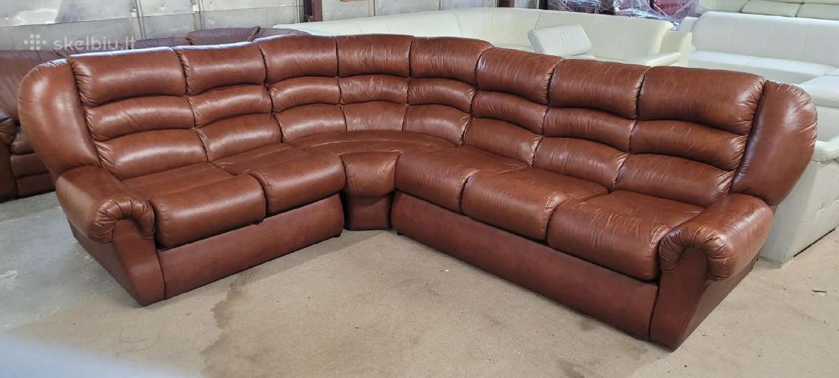 Odiniai Baldai Reglainer komplektas kampas sofa - nuotraukos Nr. 32