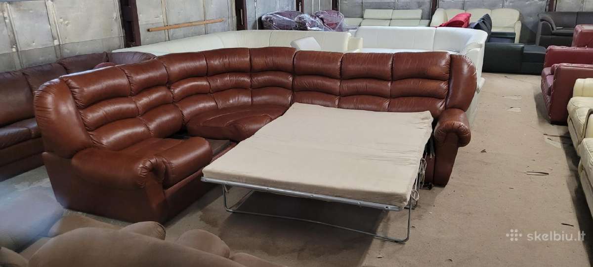 Odiniai Baldai Reglainer komplektas kampas sofa - nuotraukos Nr. 33