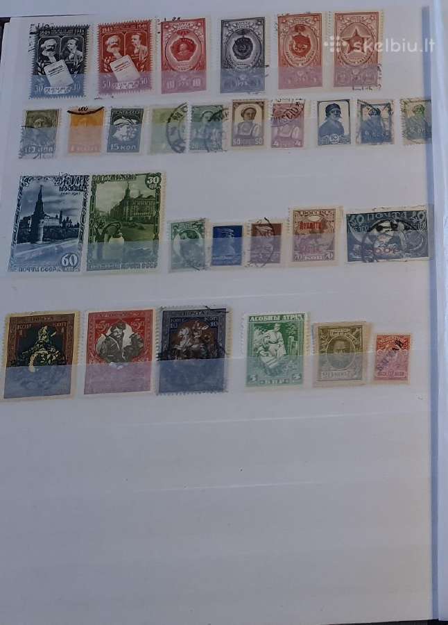 Carinės Rusijos ir Ssrs pašto ženklai 1921–1949 m. - nuotraukos Nr. 4
