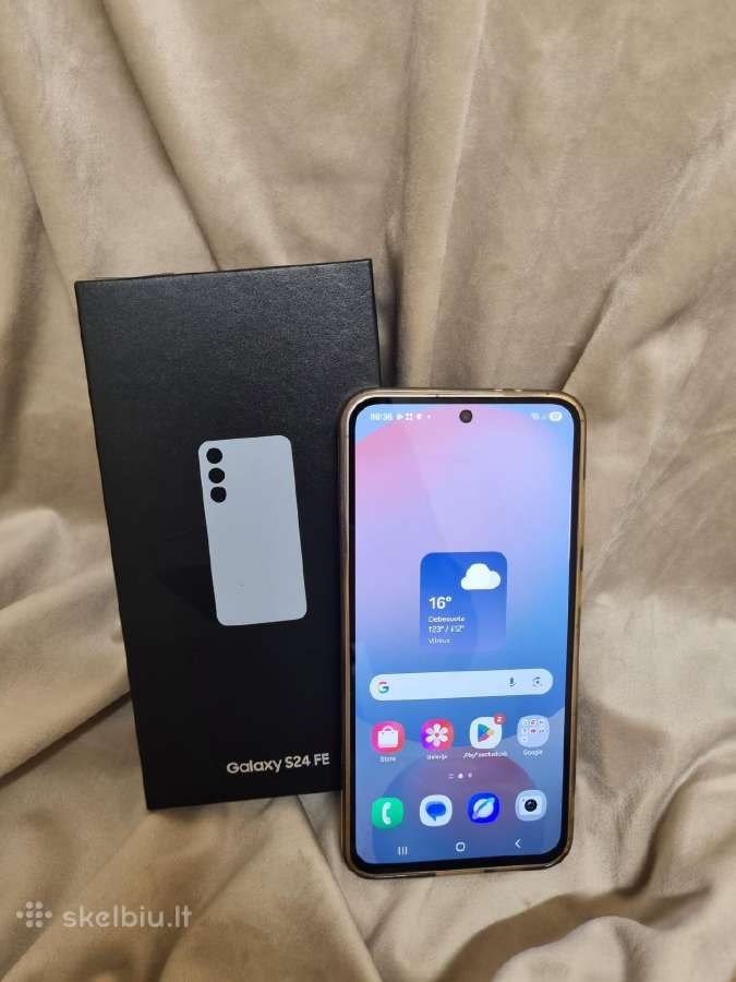 Parduodu samsung s24 fe su deze
