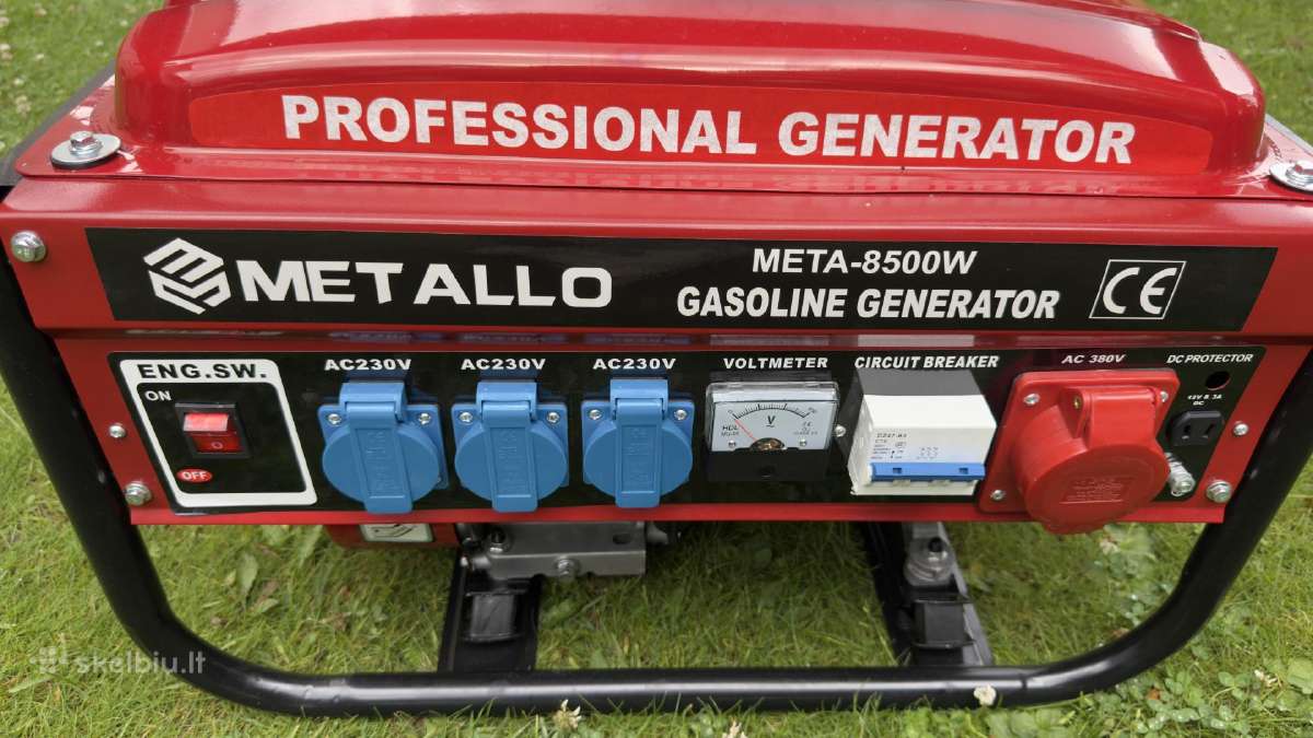 Benzininis generatorius Metallometa-8500w