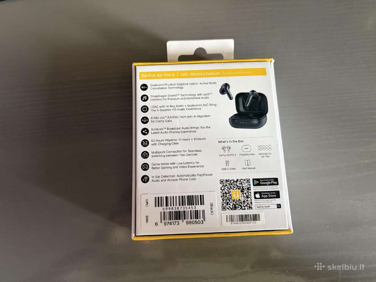 Earfun Air Pro 4 nauji tik išpakuoti patikrinti - nuotraukos Nr. 3