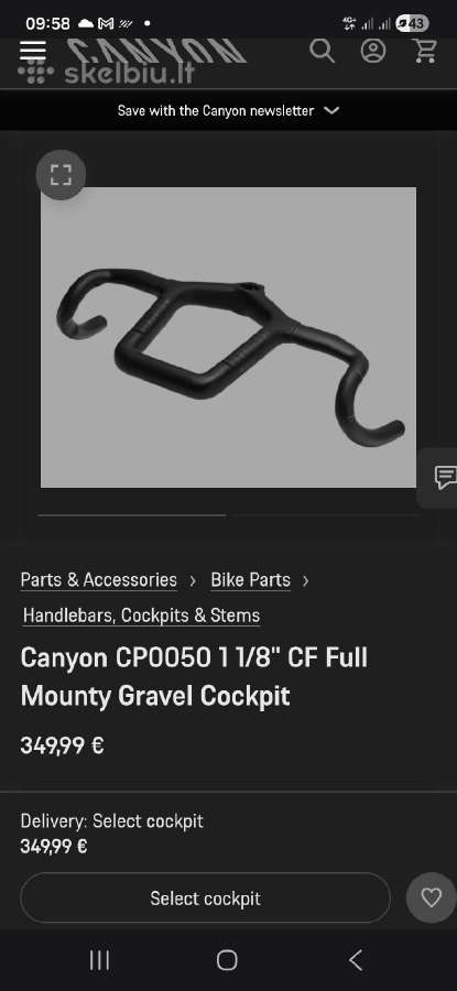 Canyon Cp0050 Gravel Cockpit