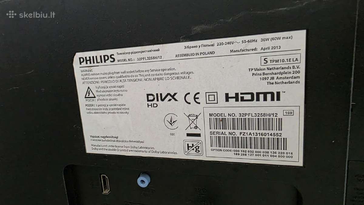 Philips LED televizorius 82cm - nuotraukos Nr. 2