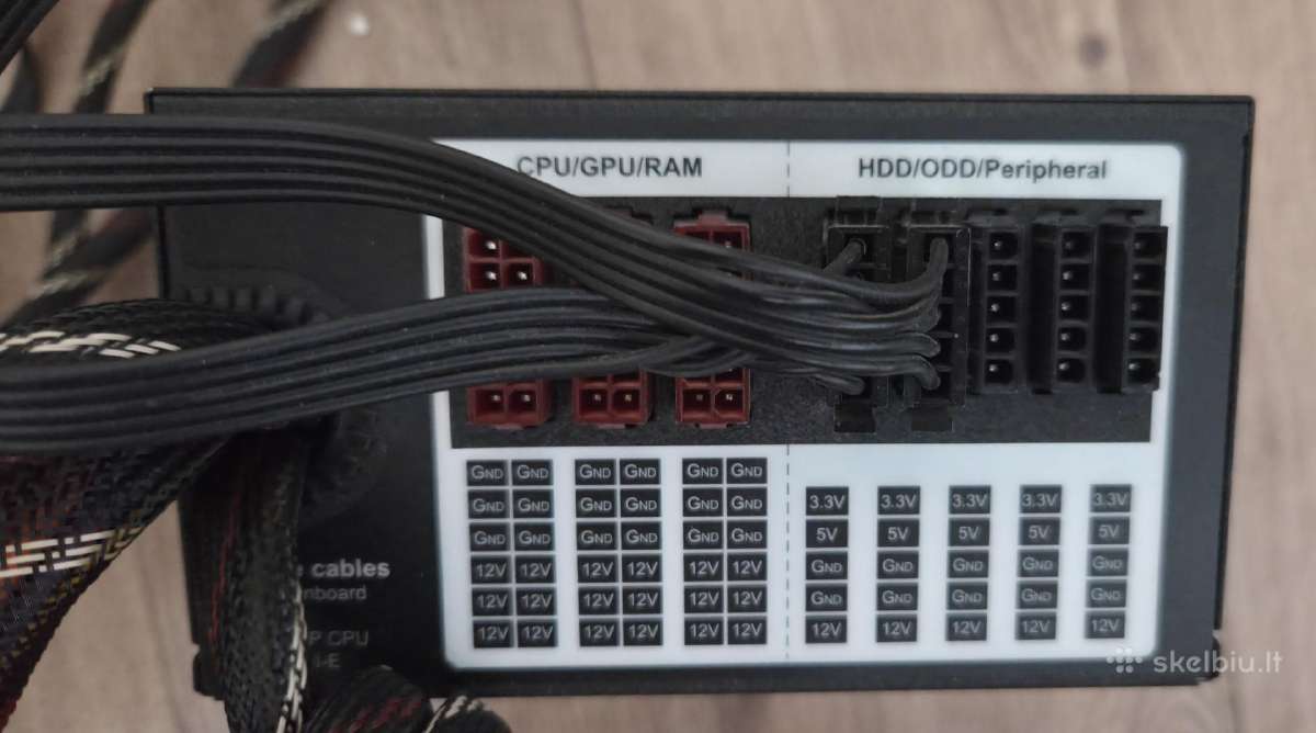 Psu Corsair 750w 650w, Ocz, P1000gm 1000w - nuotraukos Nr. 9