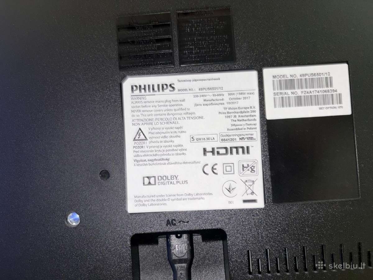Televizorius Philips 49pus6501 - nuotraukos Nr. 2