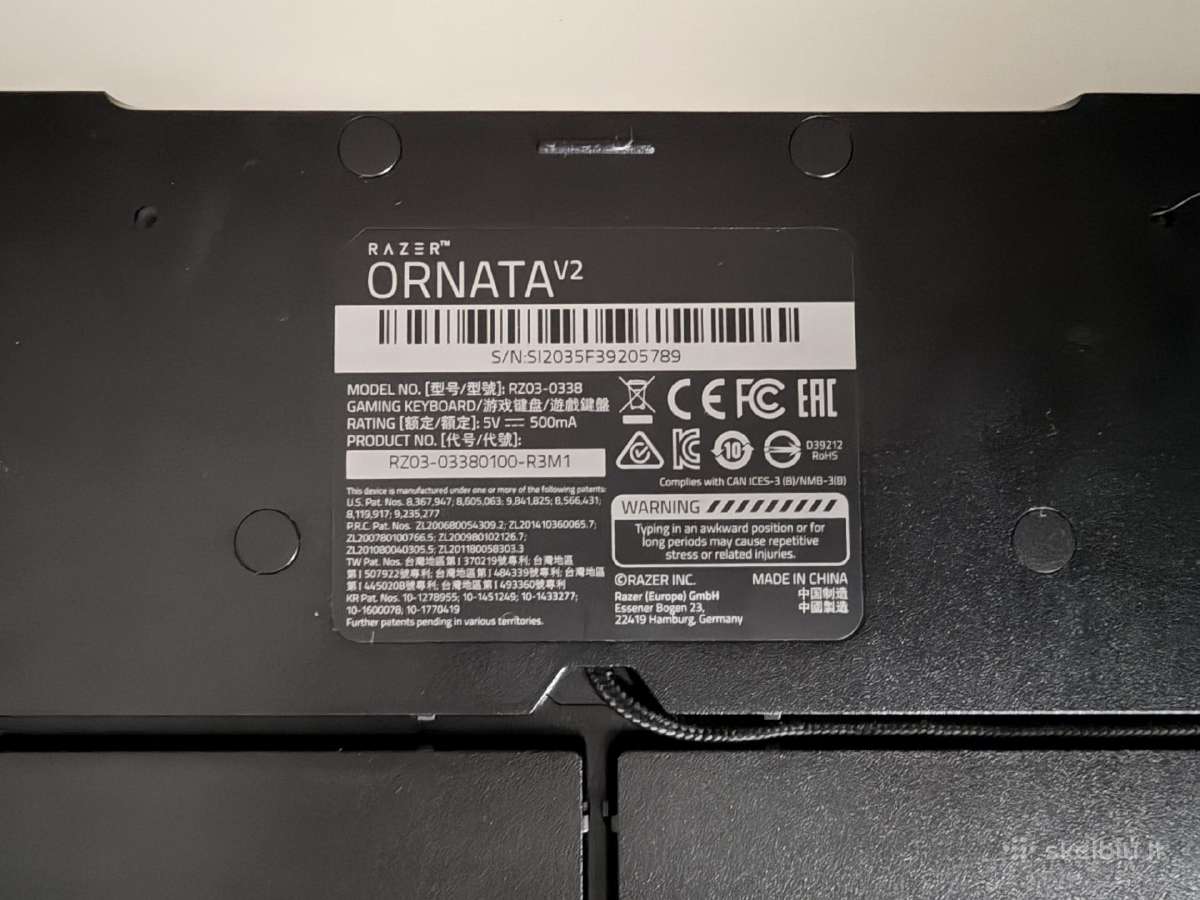 Razer ornata v2 - nuotraukos Nr. 2