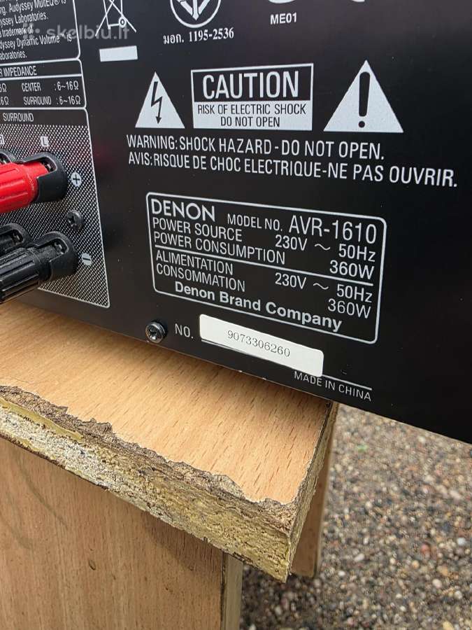 Resyveris Denon Avr 1610 - nuotraukos Nr. 5